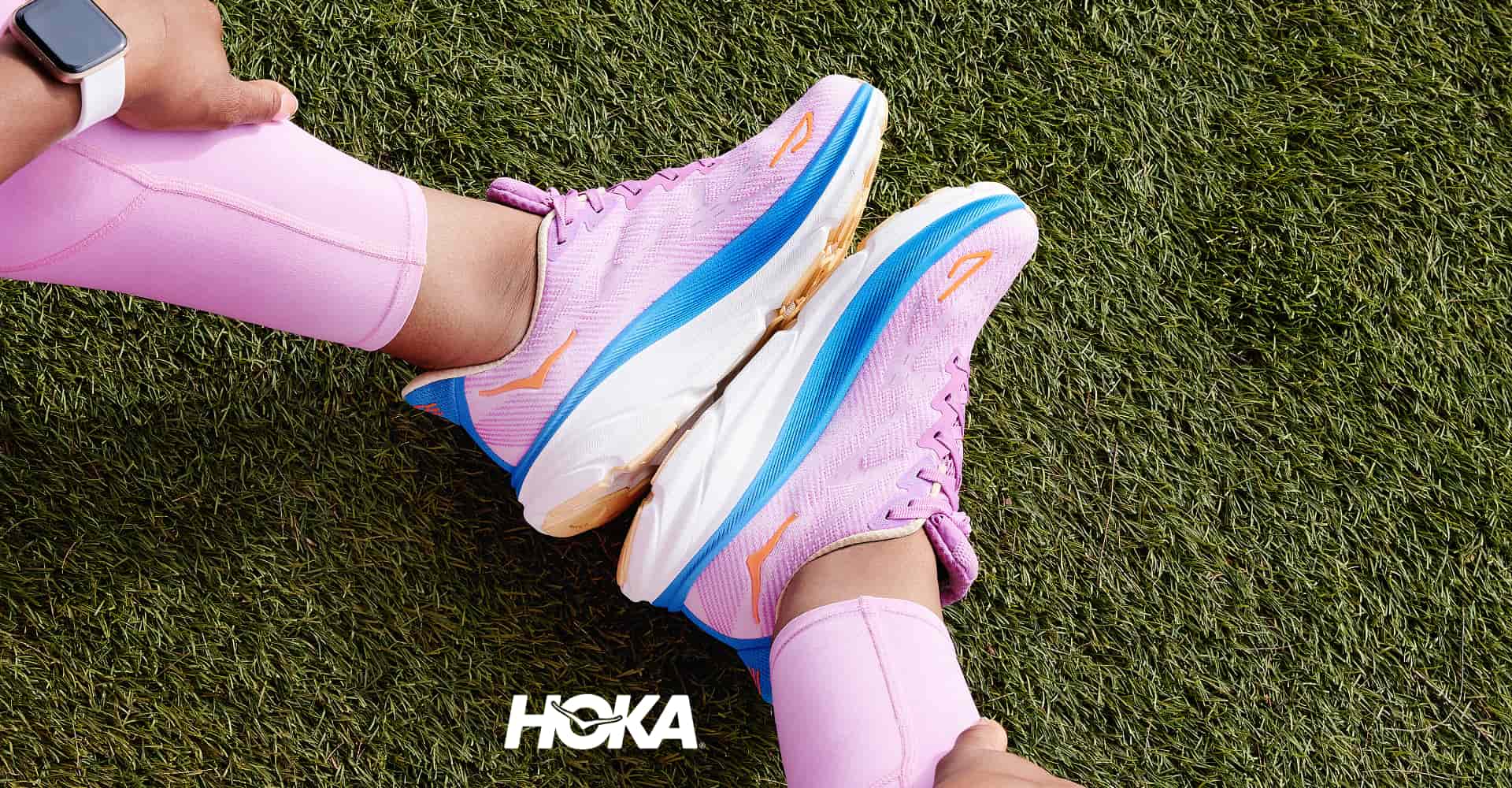 Hoka shoes lifestyle photo
